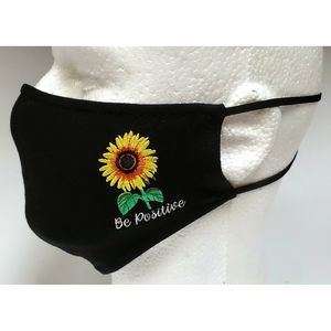 Embroidery Mask, Fashion Mask, Fabric Mask- Flower